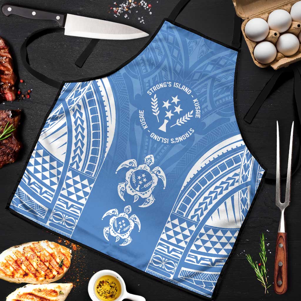FSM Kosrae States Apron Micronesia Six 9 One Polynesian Tribal Pattern LT9 Blue - Polynesian Pride