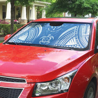 FSM Kosrae States Auto Sun Shade Micronesia Six 9 One Polynesian Tribal Pattern LT9 - Polynesian Pride