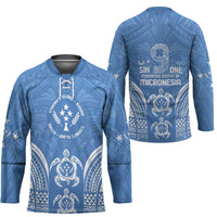 FSM Kosrae States Hockey Jersey Micronesia Six 9 One Polynesian Tribal Pattern LT9 - Polynesian Pride