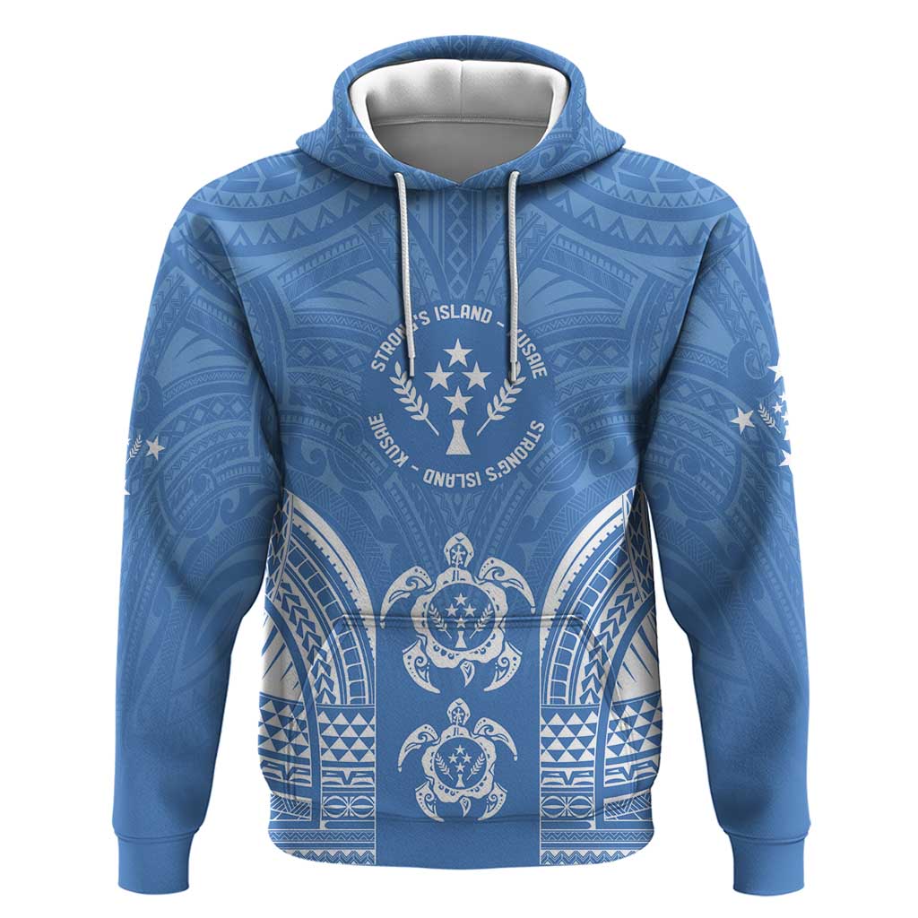 FSM Kosrae States Hoodie Micronesia Six 9 One Polynesian Tribal Pattern LT9 Pullover Hoodie Blue - Polynesian Pride