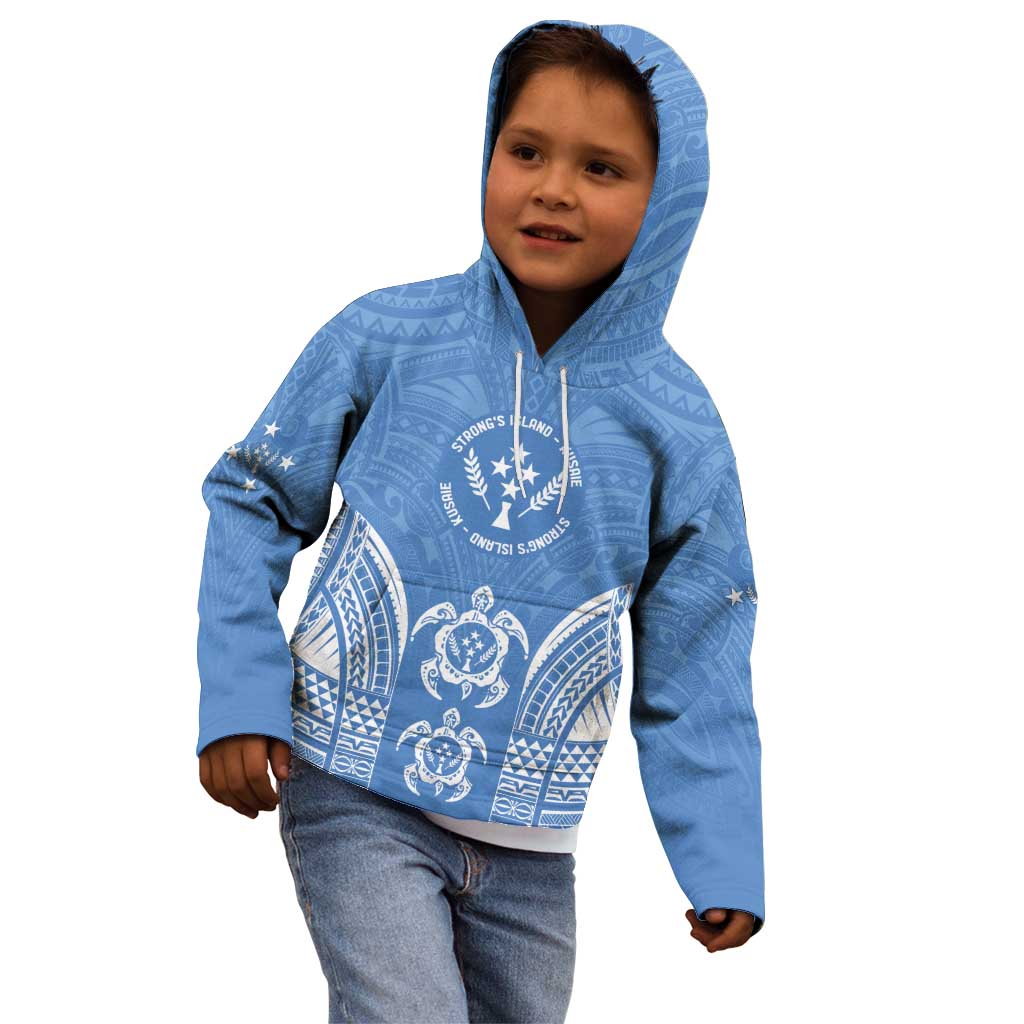 FSM Kosrae States Kid Hoodie Micronesia Six 9 One Polynesian Tribal Pattern LT9 - Polynesian Pride
