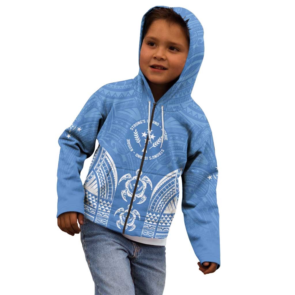 FSM Kosrae States Kid Hoodie Micronesia Six 9 One Polynesian Tribal Pattern LT9 - Polynesian Pride