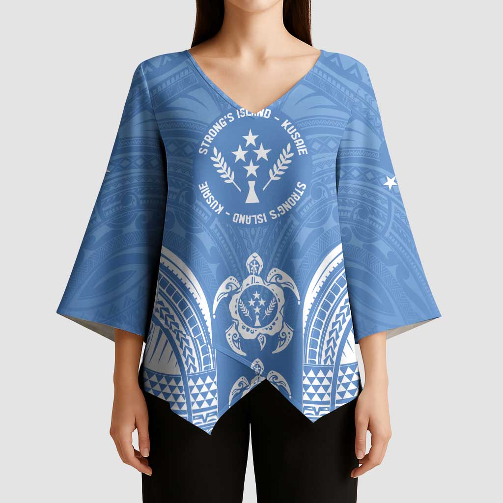 FSM Kosrae States Kimono Sleeve Blouse Micronesia Six 9 One Polynesian Tribal Pattern LT9 - Polynesian Pride