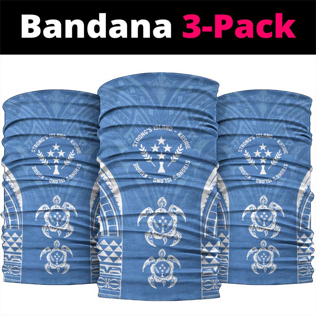 FSM Kosrae States Neck Gaiter Micronesia Six 9 One Polynesian Tribal Pattern LT9 package One Size: 25*50cm Blue - Polynesian Pride