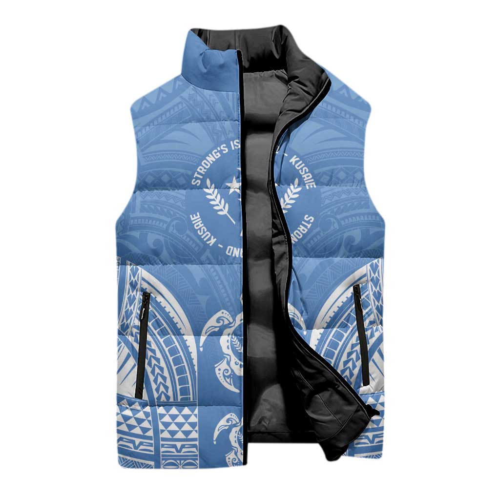 FSM Kosrae States Sleeveless Puffer Jacket Micronesia Six 9 One Polynesian Tribal Pattern LT9 - Polynesian Pride