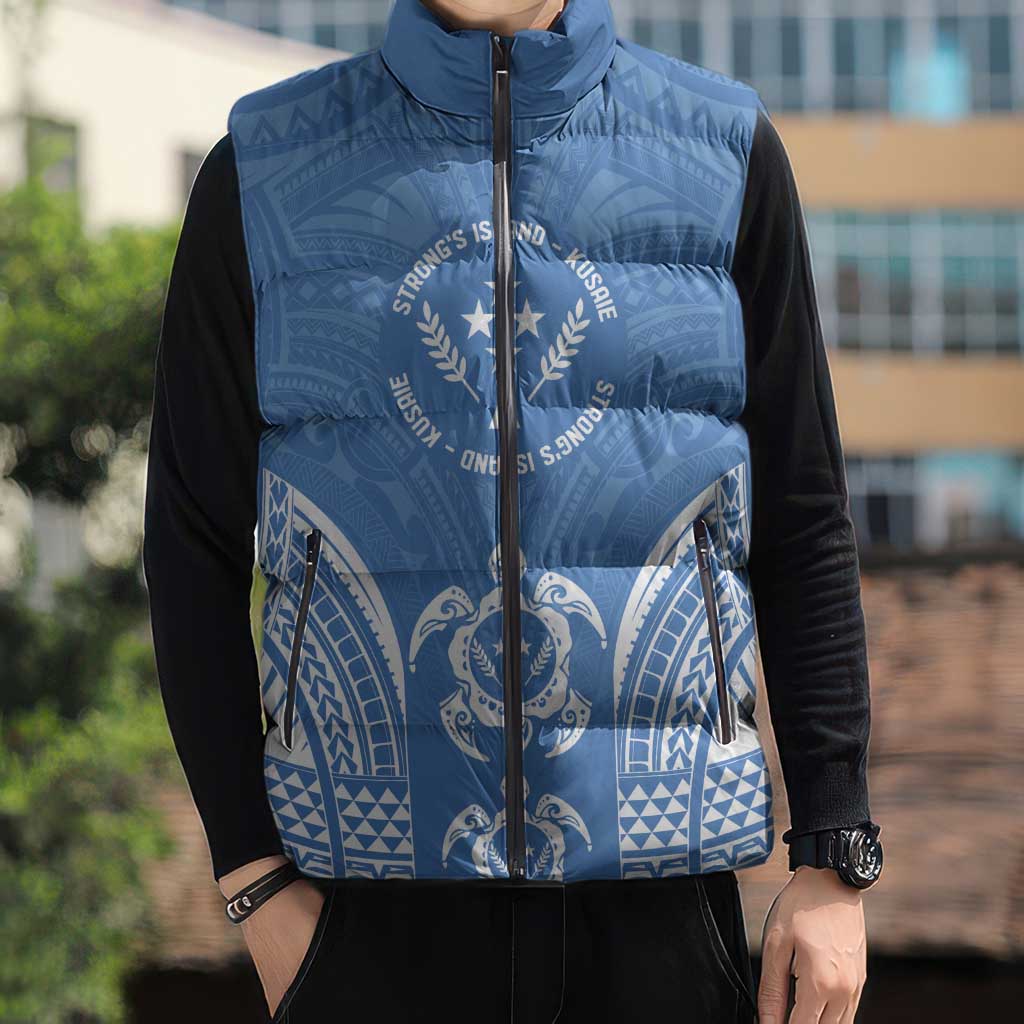 FSM Kosrae States Sleeveless Puffer Jacket Micronesia Six 9 One Polynesian Tribal Pattern LT9 - Polynesian Pride