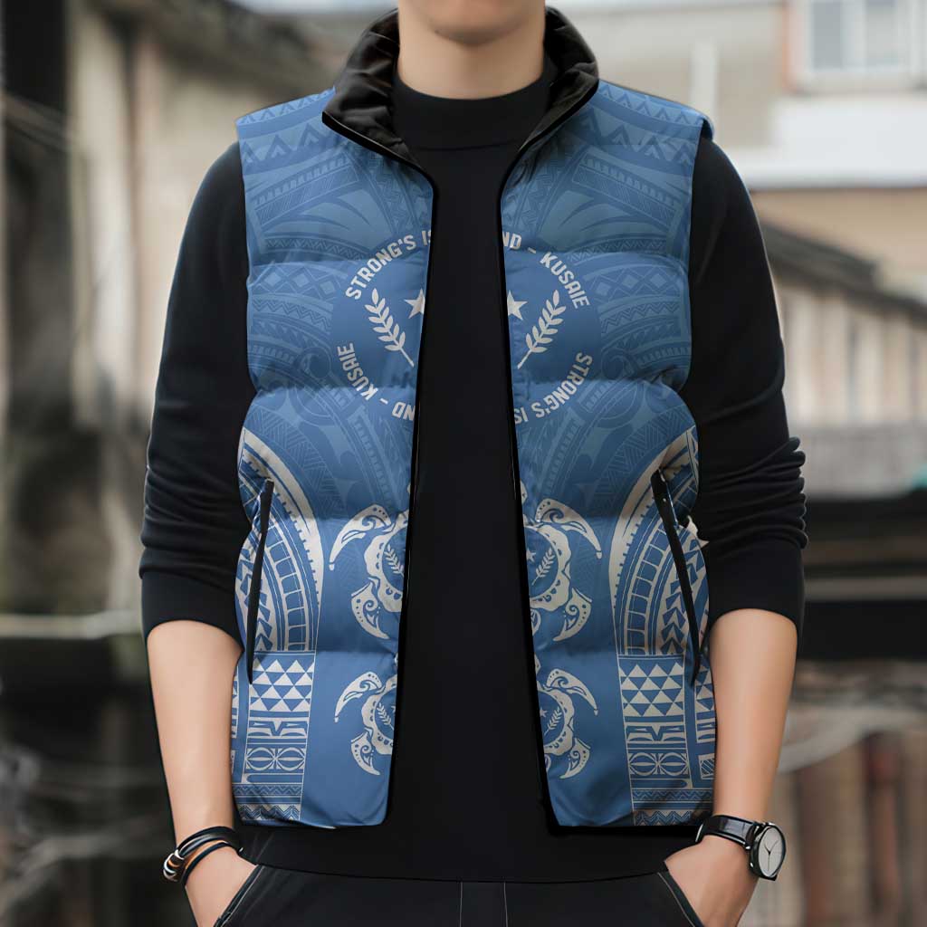 FSM Kosrae States Sleeveless Puffer Jacket Micronesia Six 9 One Polynesian Tribal Pattern LT9 - Polynesian Pride