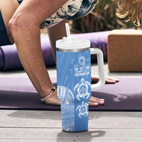 FSM Kosrae States Tumbler With Handle Micronesia Six 9 One Polynesian Tribal Pattern LT9 - Polynesian Pride