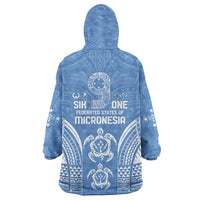 FSM Kosrae States Wearable Blanket Hoodie Micronesia Six 9 One Polynesian Tribal Pattern LT9 - Polynesian Pride