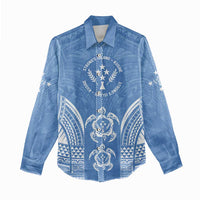 FSM Kosrae States Women Casual Shirt Micronesia Six 9 One Polynesian Tribal Pattern LT9 - Polynesian Pride
