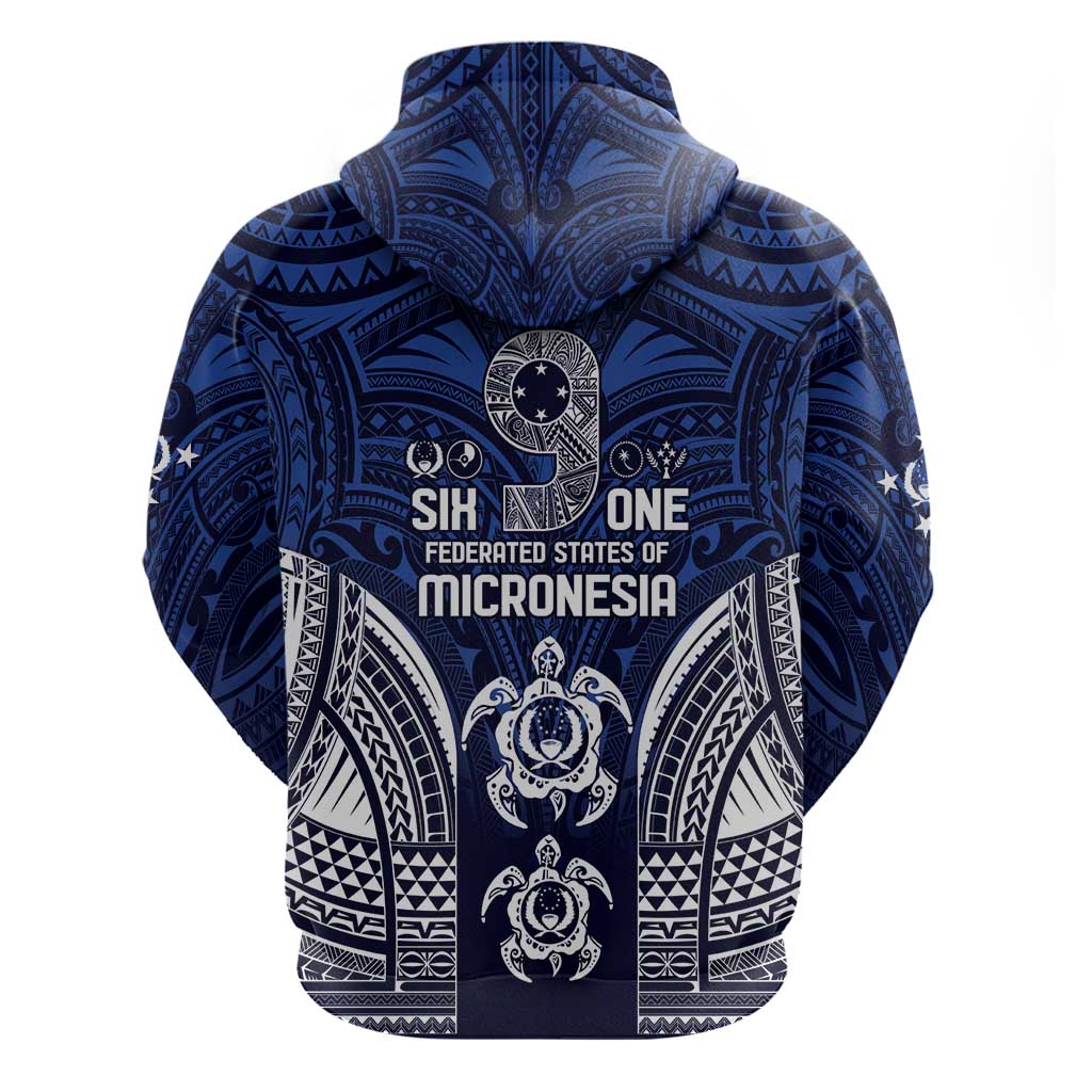 FSM Pohnpei States Hoodie Micronesia Six 9 One Polynesian Tribal Pattern LT9 - Polynesian Pride