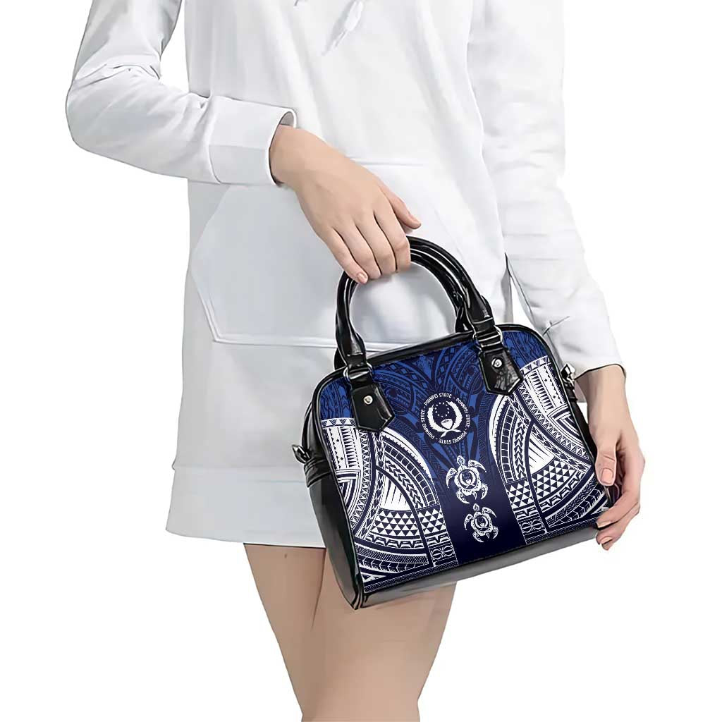 FSM Pohnpei States Shoulder Handbag Micronesia Six 9 One Polynesian Tribal Pattern LT9 - Polynesian Pride