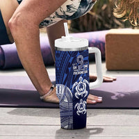 FSM Pohnpei States Tumbler With Handle Micronesia Six 9 One Polynesian Tribal Pattern LT9 - Polynesian Pride