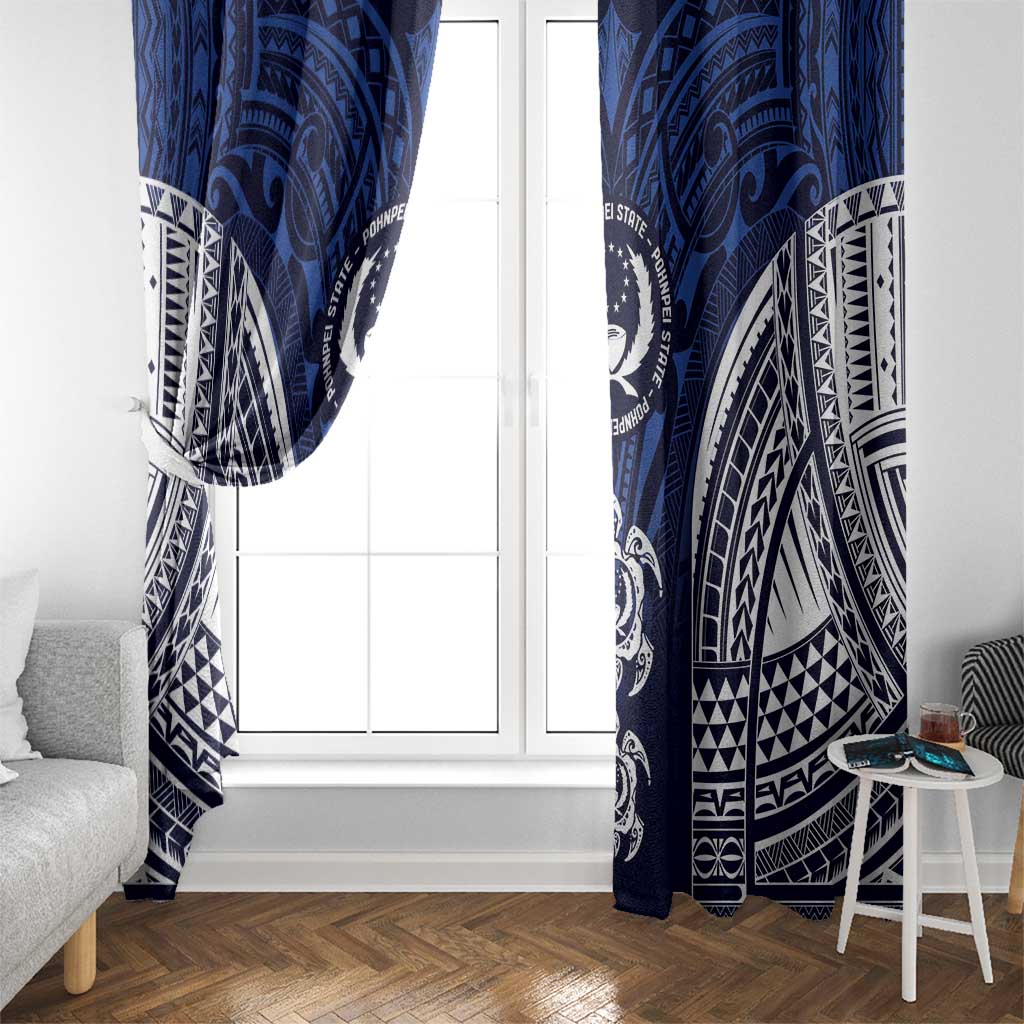 FSM Pohnpei States Window Curtain Micronesia Six 9 One Polynesian Tribal Pattern LT9 - Polynesian Pride
