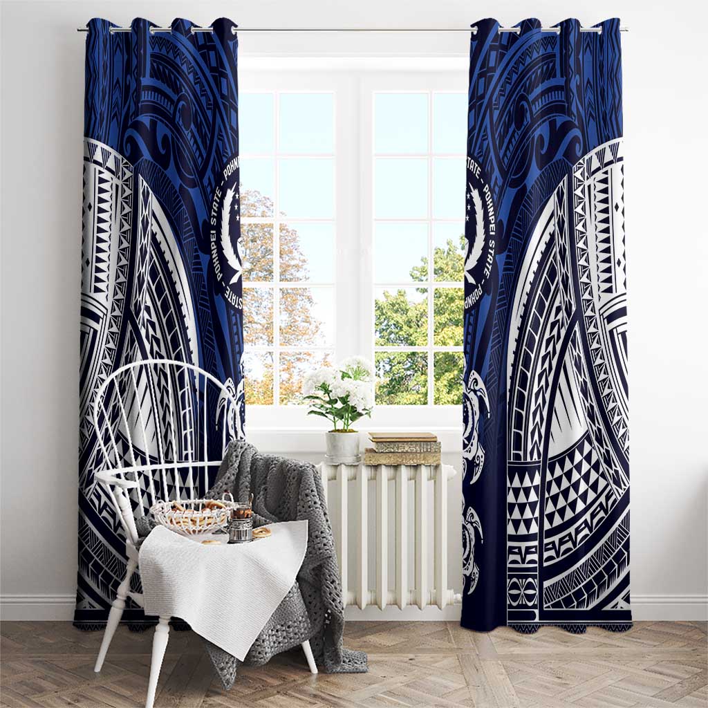 FSM Pohnpei States Window Curtain Micronesia Six 9 One Polynesian Tribal Pattern LT9 - Polynesian Pride