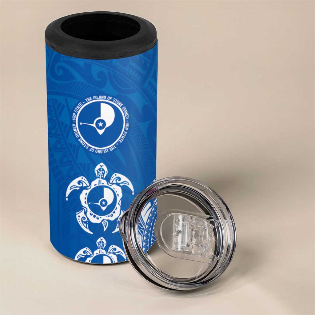 FSM Yap States 4 in 1 Can Cooler Tumbler Micronesia Six 9 One Polynesian Tribal Pattern LT9 - Polynesian Pride