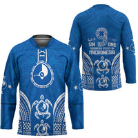 FSM Yap States Hockey Jersey Micronesia Six 9 One Polynesian Tribal Pattern LT9 - Polynesian Pride