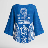 FSM Yap States Kimono Sleeve Blouse Micronesia Six 9 One Polynesian Tribal Pattern LT9 - Polynesian Pride