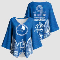 FSM Yap States Kimono Sleeve Blouse Micronesia Six 9 One Polynesian Tribal Pattern LT9 - Polynesian Pride