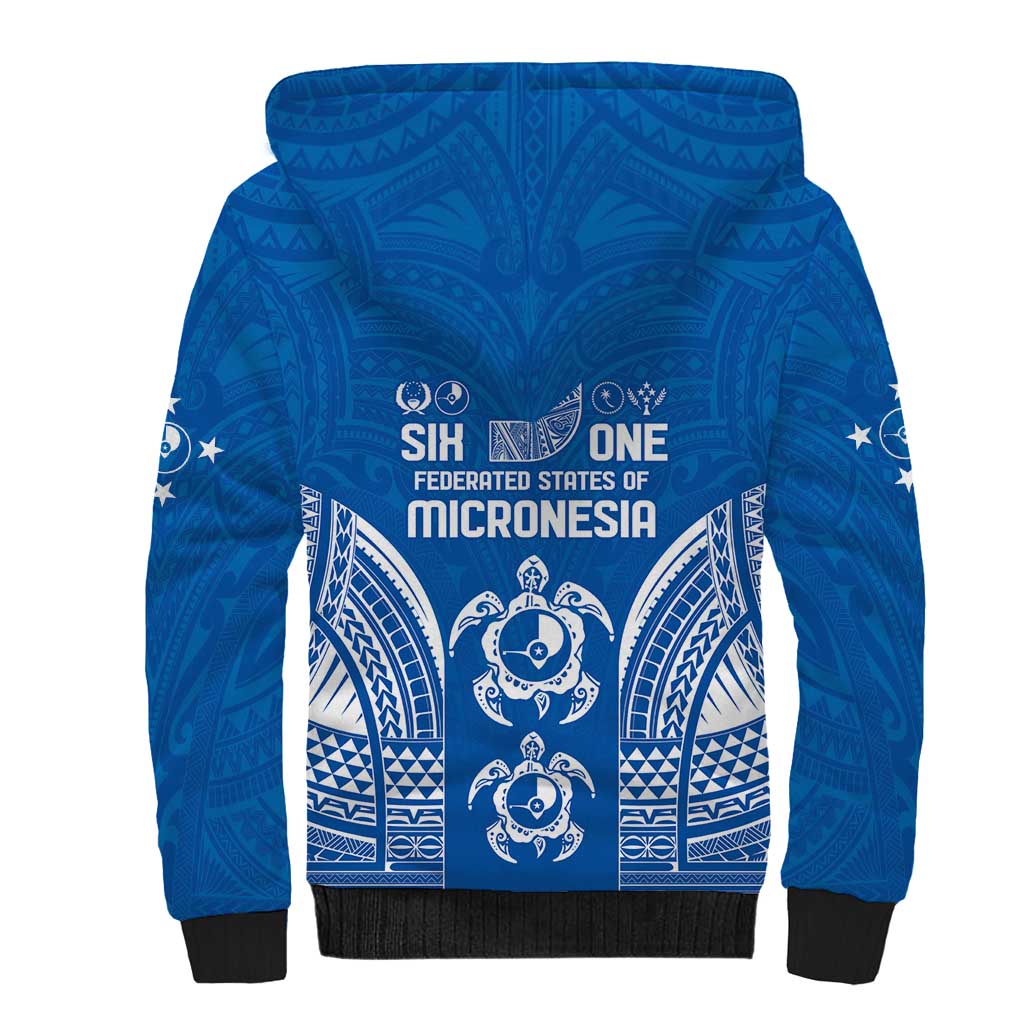 FSM Yap States Sherpa Hoodie Micronesia Six 9 One Polynesian Tribal Pattern LT9 - Polynesian Pride