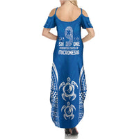 FSM Yap States Summer Maxi Dress Micronesia Six 9 One Polynesian Tribal Pattern LT9 - Polynesian Pride