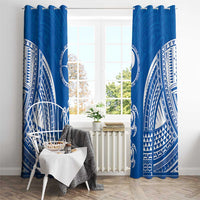 FSM Yap States Window Curtain Micronesia Six 9 One Polynesian Tribal Pattern LT9 - Polynesian Pride