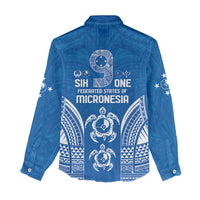 FSM Yap States Women Casual Shirt Micronesia Six 9 One Polynesian Tribal Pattern LT9 - Polynesian Pride