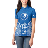 FSM Yap States Women Polo Shirt Micronesia Six 9 One Polynesian Tribal Pattern LT9 - Polynesian Pride