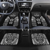 FSM Micronesia Six 9 One Car Mats Polynesian Tribal Pattern LT9 Set 4pcs Black - Polynesian Pride