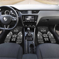 FSM Micronesia Six 9 One Car Mats Polynesian Tribal Pattern LT9 Set 2pcs - Front Black - Polynesian Pride