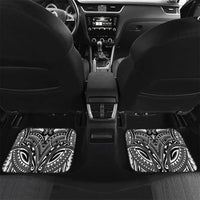 FSM Micronesia Six 9 One Car Mats Polynesian Tribal Pattern LT9 Set 2pcs - Back Black - Polynesian Pride