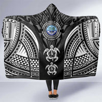 FSM Micronesia Six 9 One Hooded Blanket Polynesian Tribal Pattern LT9 One Size Black - Polynesian Pride