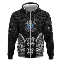 FSM Micronesia Six 9 One Hoodie Polynesian Tribal Pattern LT9 Zip Hoodie Black - Polynesian Pride