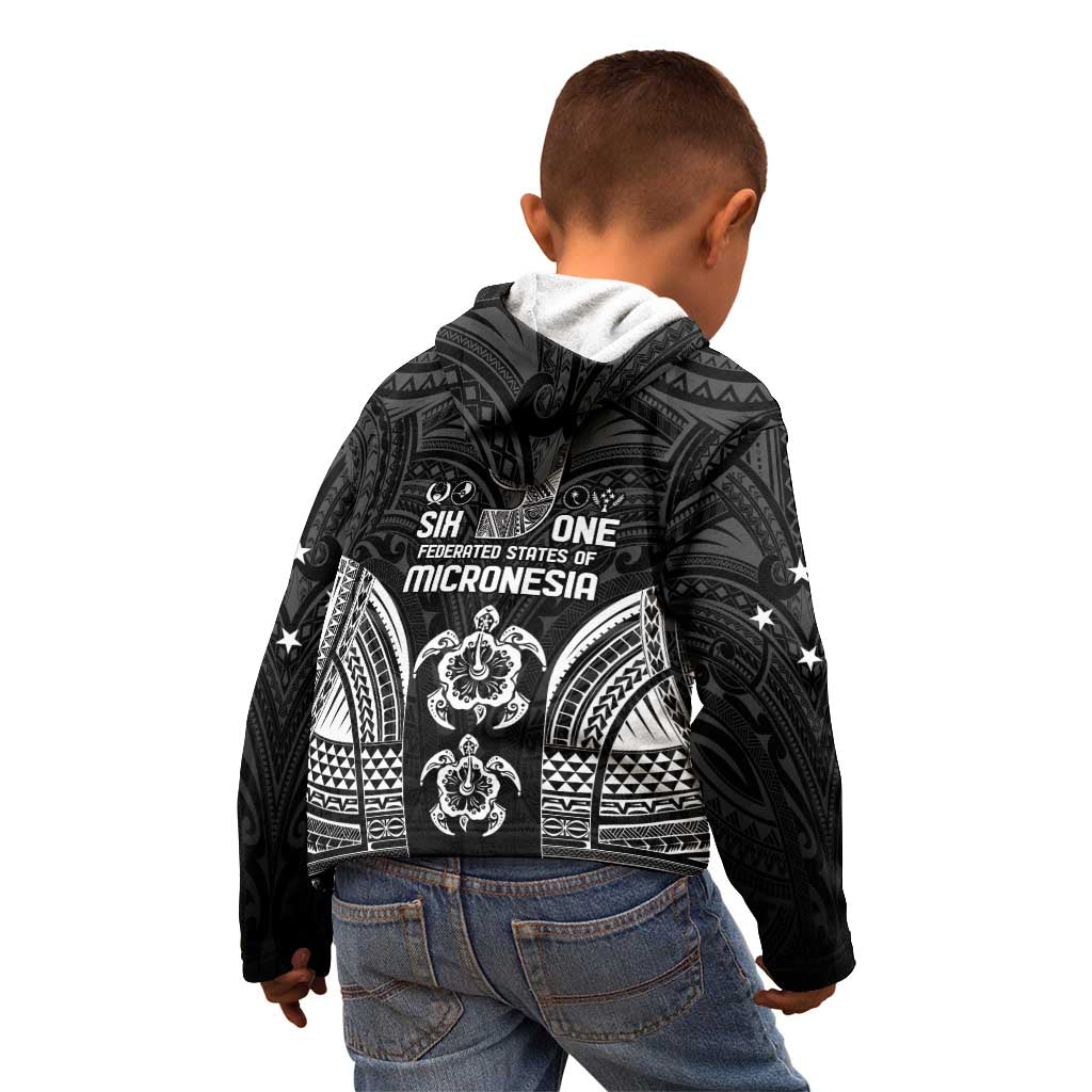 FSM Micronesia Six 9 One Kid Hoodie Polynesian Tribal Pattern LT9 - Polynesian Pride