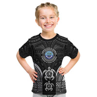 FSM Micronesia Six 9 One Kid T Shirt Polynesian Tribal Pattern LT9 Black - Polynesian Pride