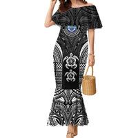 FSM Micronesia Six 9 One Mermaid Dress Polynesian Tribal Pattern LT9 Women Black - Polynesian Pride