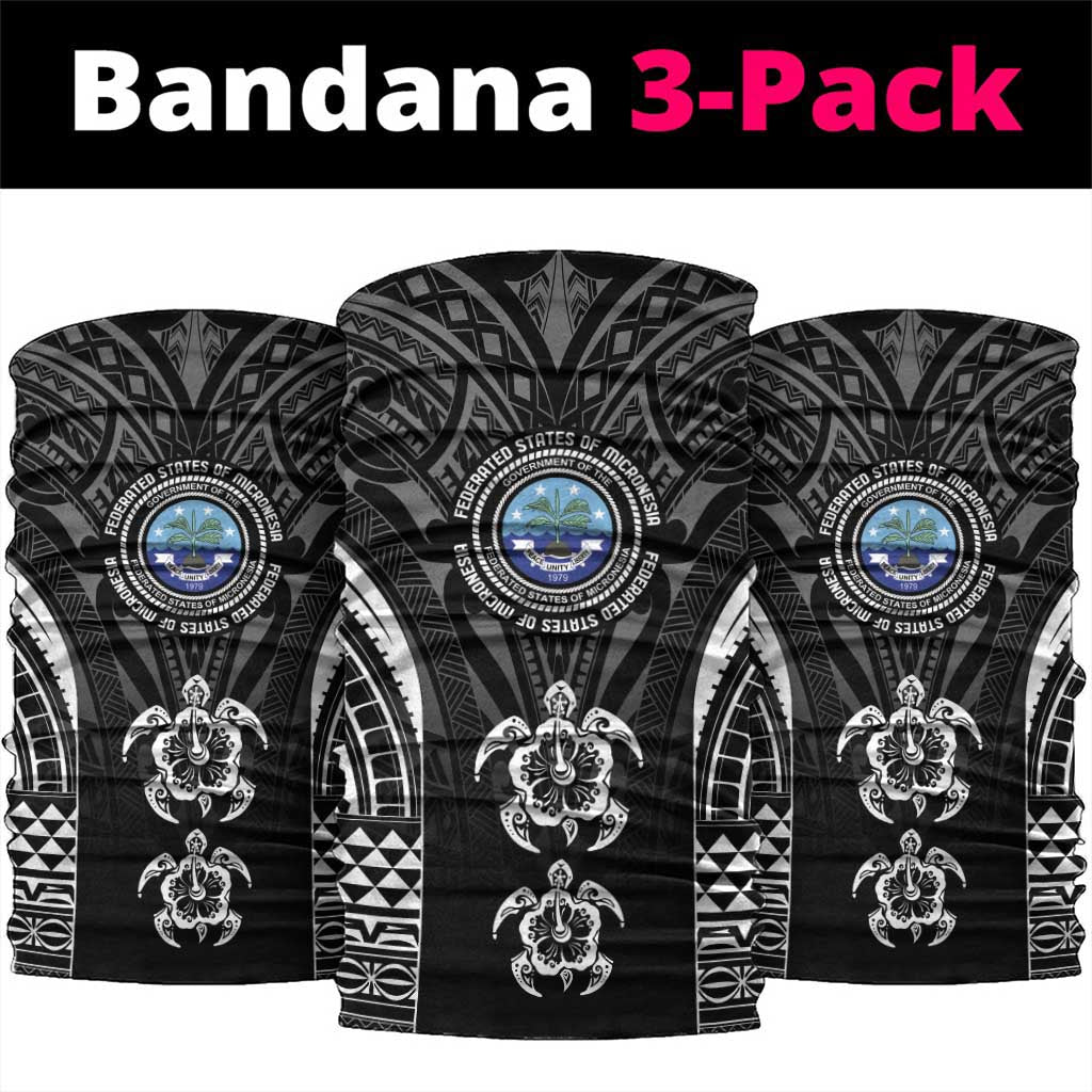 FSM Micronesia Six 9 One Neck Gaiter Polynesian Tribal Pattern LT9 package One Size: 25*50cm Black - Polynesian Pride