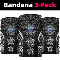 FSM Micronesia Six 9 One Neck Gaiter Polynesian Tribal Pattern LT9 package One Size: 25*50cm Black - Polynesian Pride