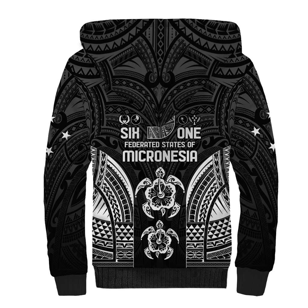 FSM Micronesia Six 9 One Sherpa Hoodie Polynesian Tribal Pattern LT9 - Polynesian Pride