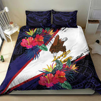American Samoa Flag Day Since 1900 Bedding Set Samoa Muamua Le Atua Tropical Flowers LT9 - Polynesian Pride