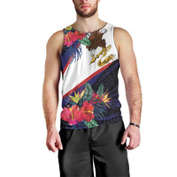 American Samoa Flag Day Since 1900 Men Tank Top Samoa Muamua Le Atua Tropical Flowers LT9 - Polynesian Pride