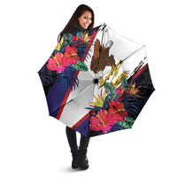 American Samoa Flag Day Since 1900 Umbrella Samoa Muamua Le Atua Tropical Flowers LT9 - Polynesian Pride