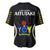 Polynesian Pride Aitutaki Island Baseball Jersey Cook Islands Tribal Wave Style LT9 - Polynesian Pride