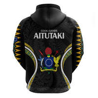 Polynesian Pride Aitutaki Island Hoodie Cook Islands Tribal Wave Style LT9 - Polynesian Pride