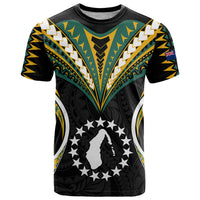 Custom Polynesian Pride Aitutaki Island T Shirt Cook Islands Tribal Wave Style LT9 Black - Polynesian Pride