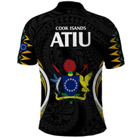 Polynesian Pride Atiu Island Polo Shirt Cook Islands Tribal Wave Style LT9 - Polynesian Pride
