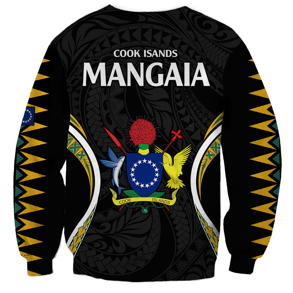 Polynesian Pride Mangaia Island Sweatshirt Cook Islands Tribal Wave Style LT9 - Polynesian Pride