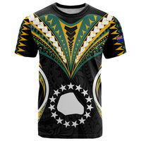 Polynesian Pride Mangaia Island T Shirt Cook Islands Tribal Wave Style LT9 Black - Polynesian Pride