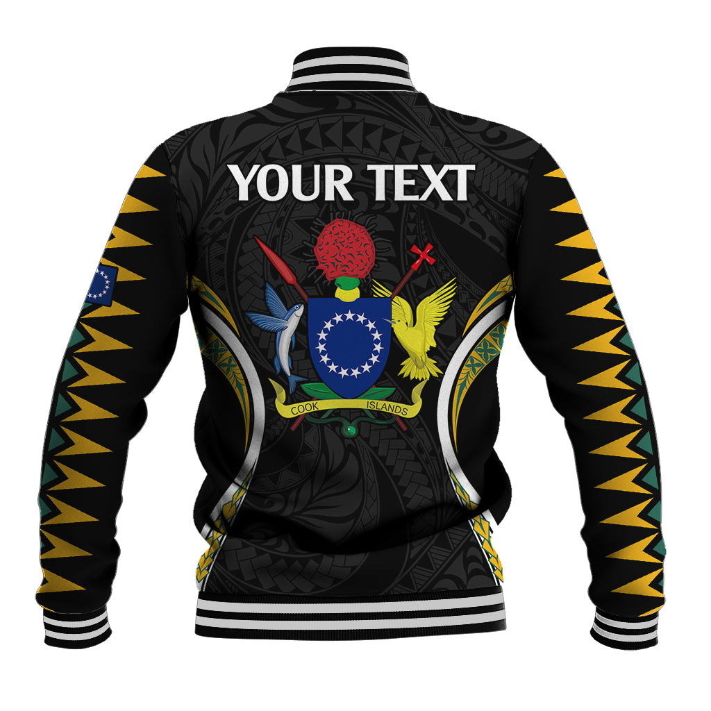 (Personalised) Polynesian Pride Mangaia Island Baseball Jacket Cook Islands Tribal Wave Style LT9 - Polynesian Pride