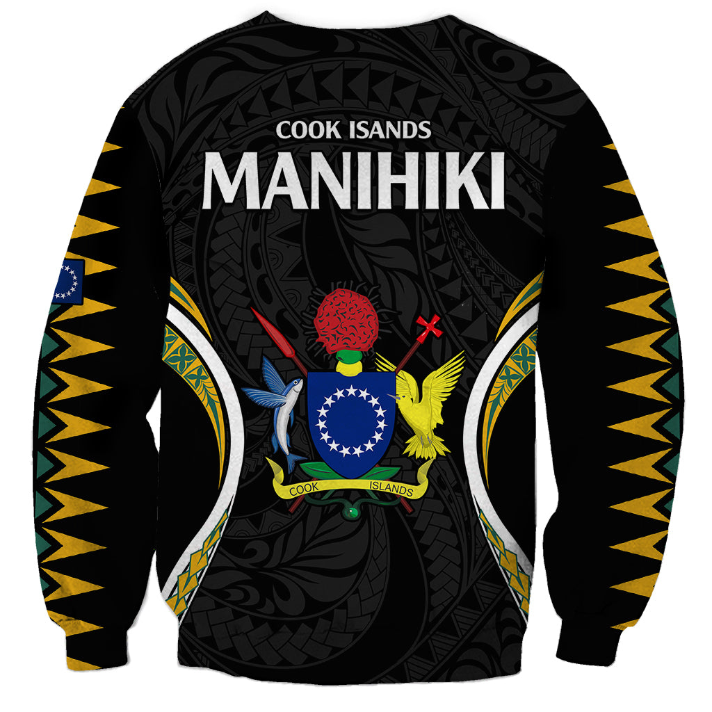 Polynesian Pride Manihiki Island Sweatshirt Cook Islands Tribal Wave Style LT9 - Polynesian Pride